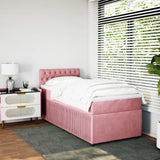 Bed slatted base and mattress Rose 80x200 cm Velvet