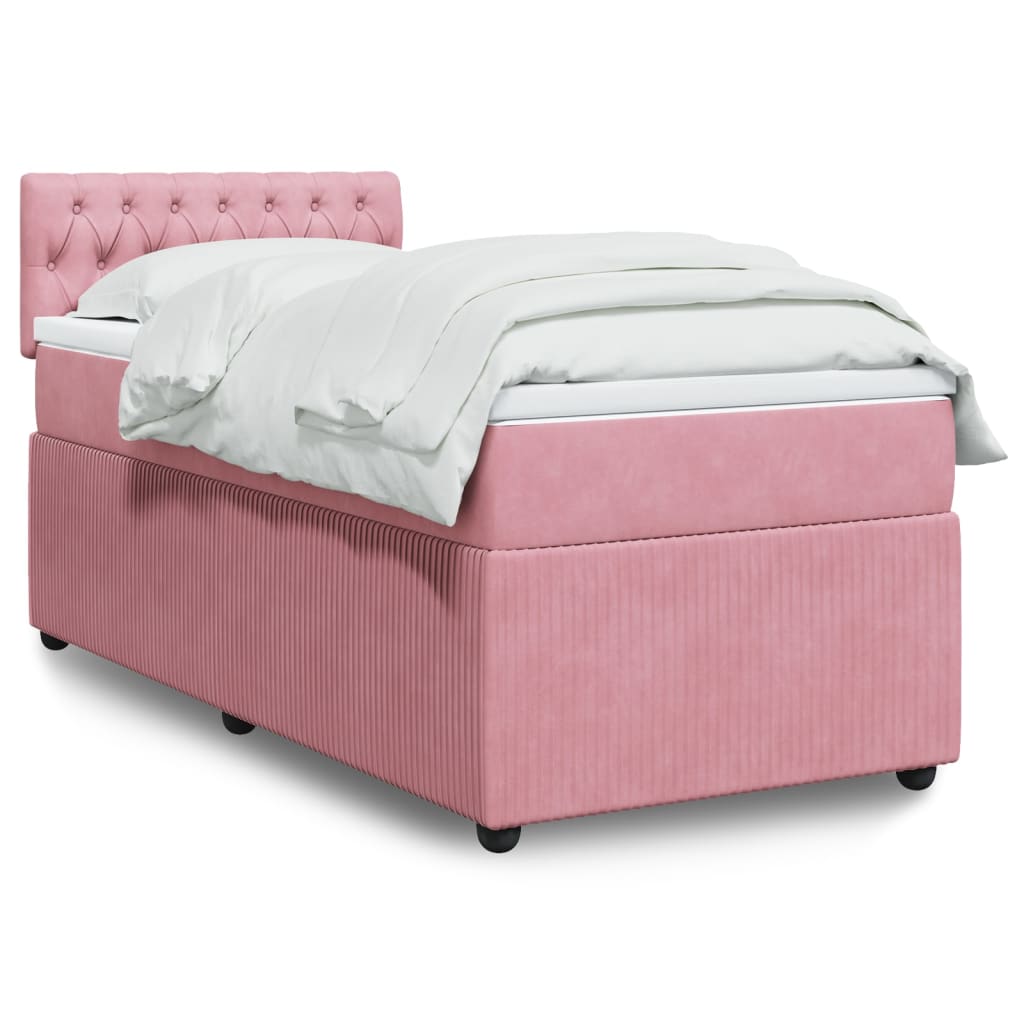 Bed slatted base and mattress Rose 80x200 cm Velvet