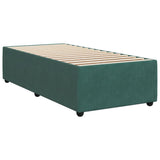 Slatted bed base with mattress Dark green 90x200 cm