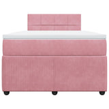 Slatted bed base with mattress Rose 120x200 cm Velvet