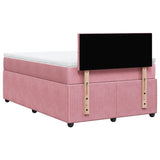 Slatted bed base with mattress Rose 120x200 cm Velvet