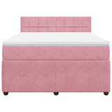 Slatted bed base with mattress Rose 140x190 cm Velvet