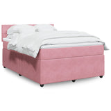 Slatted bed base with mattress Rose 140x190 cm Velvet