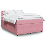 Slatted bed base with mattress Rose 140x190 cm Velvet