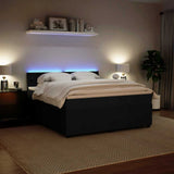 Slatted bed base with mattress Black 180x200 cm Velvet