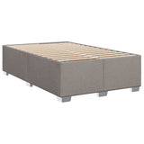 Sommier à lattes de lit avec matelas taupe 120x190 cm tissu