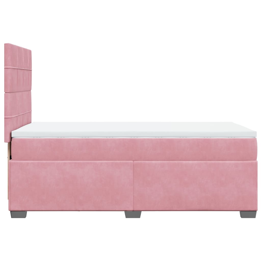 Sommier à lattes de lit avec matelas Rose 90x190 cm Velours