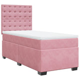 Sommier à lattes de lit avec matelas Rose 90x200 cm Velours