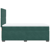 Slatted bed base with mattress Dark green 100x200 cm