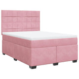 Slatted bed base with mattress Rose 140x190 cm Velvet