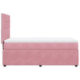 Sommier à lattes de lit avec matelas Rose 90x190 cm Velours