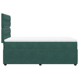 Slatted bed base with mattress Dark green 90x200 cm