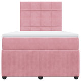 Slatted bed base with mattress Rose 120x200 cm Velvet