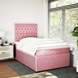 Slatted bed base with mattress Rose 120x200 cm Velvet