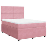 Slatted bed base with mattress Rose 140x190 cm Velvet