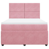 Slatted bed base with mattress Rose 140x190 cm Velvet