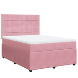 Slatted bed base with mattress Rose 140x190 cm Velvet