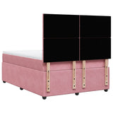 Slatted bed base with mattress Rose 140x190 cm Velvet