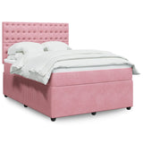 Slatted bed base with mattress Rose 140x190 cm Velvet