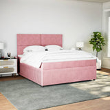 Slatted bed base with mattress Rose 180x200 cm Velvet