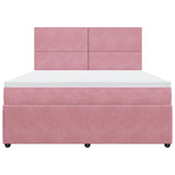 Slatted bed base with mattress Rose 180x200 cm Velvet