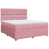 Sommier à lattes de lit avec matelas Rose 200x200 cm Velours