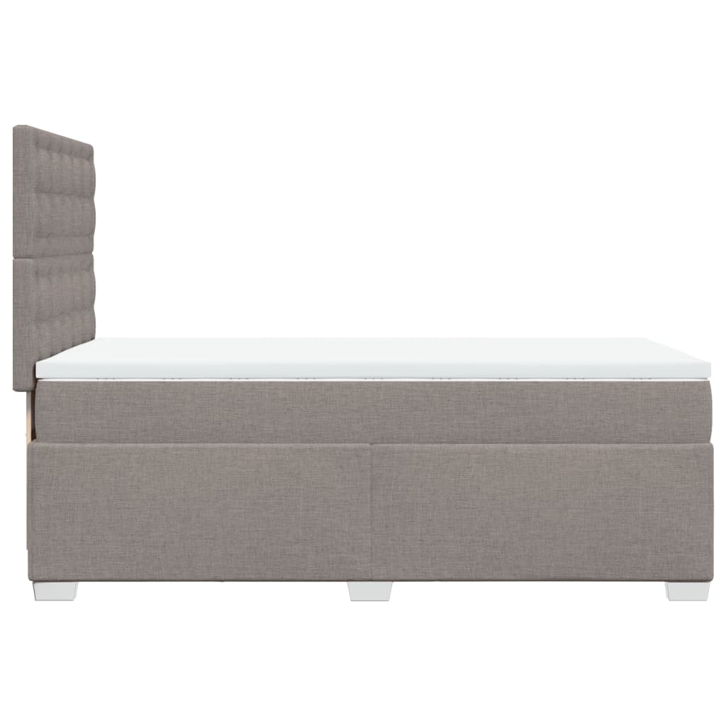 Sommier à lattes de lit avec matelas Taupe 80x200 cm Tissu