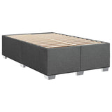 Slatted bed base with mattress Dark grey 120x200cm Fabric