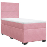 Sommier à lattes de lit avec matelas Rose 90x190 cm Velours