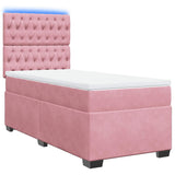 Sommier à lattes de lit avec matelas Rose 90x190 cm Velours