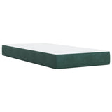 Slatted bed base with mattress Dark green 90x200 cm