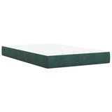 Dark Green 120x200cm Velvet Bed Slatted Base and Mattress