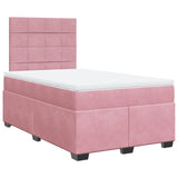 Slatted bed base with mattress Rose 120x200 cm Velvet