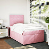 Slatted bed base with mattress Rose 120x200 cm Velvet