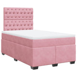 Slatted bed base with mattress Rose 120x200 cm Velvet