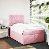 Slatted bed base with mattress Rose 120x200 cm Velvet