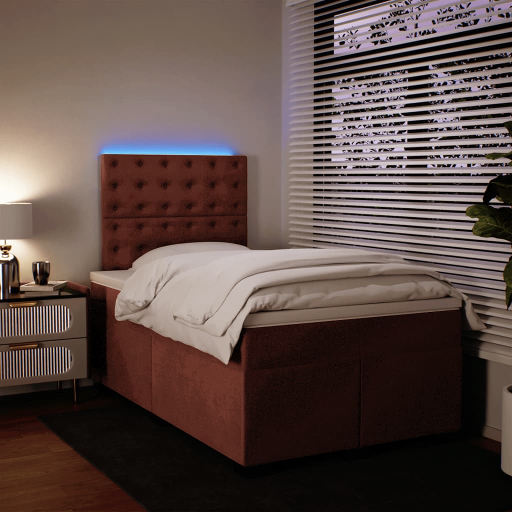 Slatted bed base with mattress Rose 120x200 cm Velvet