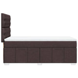 Slatted bed base with mattress Dark brown 90x190 cm