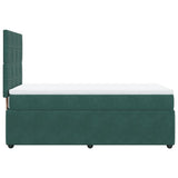 Slatted bed base with mattress Dark green 90x200 cm