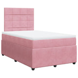 Slatted bed base with mattress Rose 120x200 cm Velvet