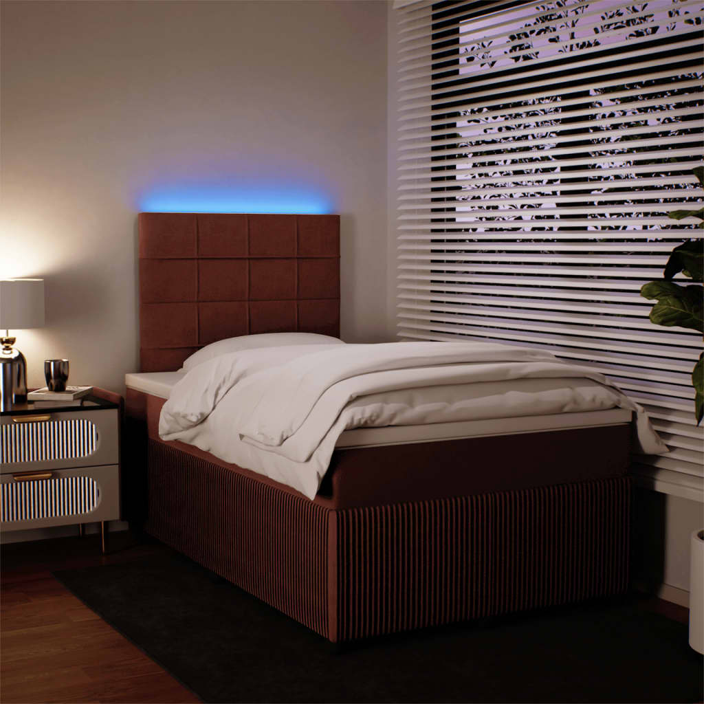 Slatted bed base with mattress Rose 120x200 cm Velvet