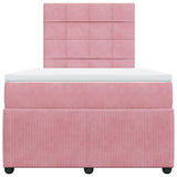 Slatted bed base with mattress Rose 120x200 cm Velvet