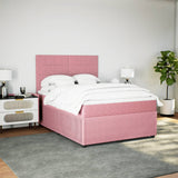 Slatted bed base with mattress Rose 140x200 cm Velvet