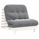 Canapé-lit futon avec matelas 80x206x11 cm bois massif de pin