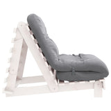 Canapé-lit futon avec matelas 80x206x11 cm bois massif de pin