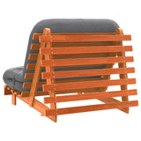 Canapé-lit futon avec matelas 100x206x11 cm bois massif de pin