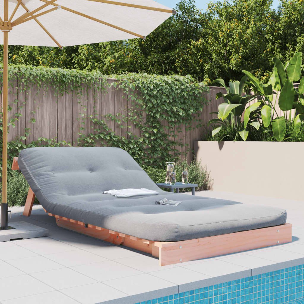 Canapé-lit futon avec matelas 100x206x11 cm bois massif douglas