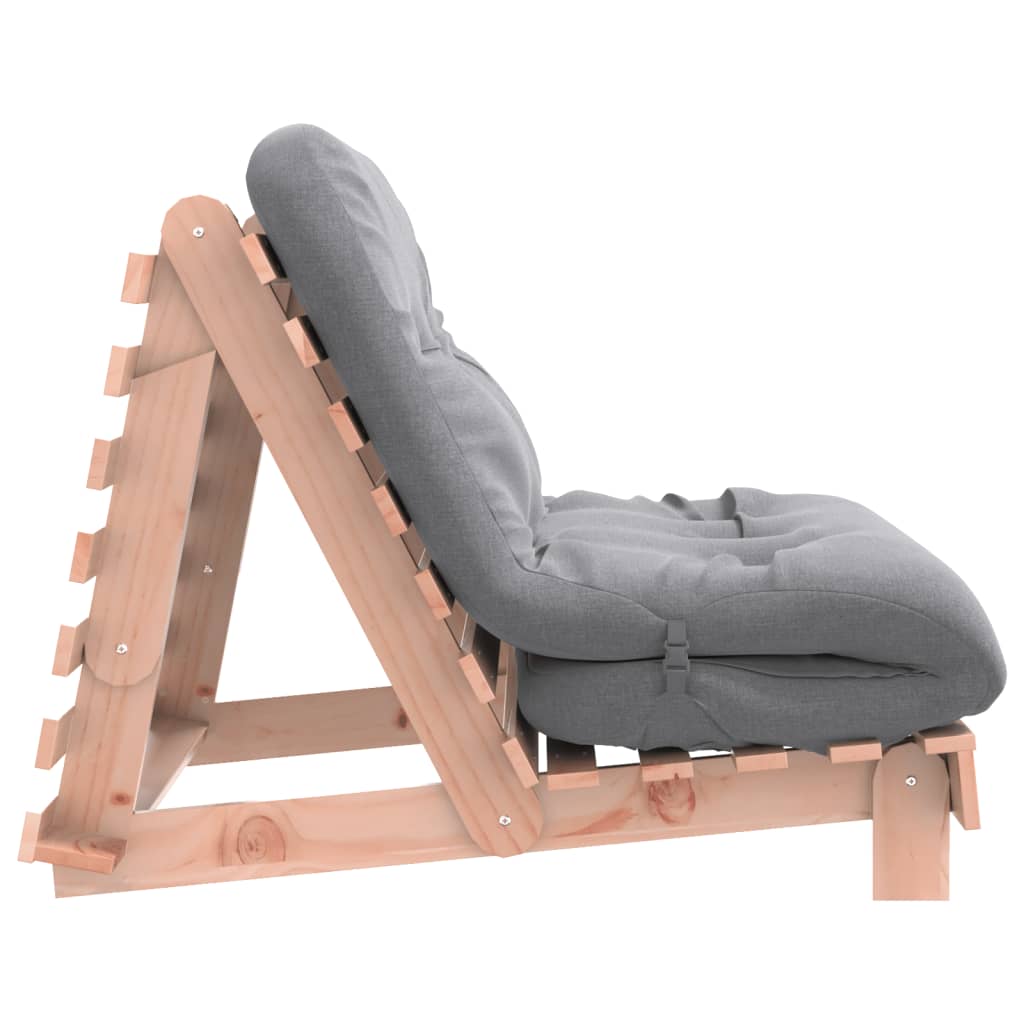 Canapé-lit futon avec matelas 100x206x11 cm bois massif douglas