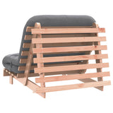 Canapé-lit futon avec matelas 100x206x11 cm bois massif douglas