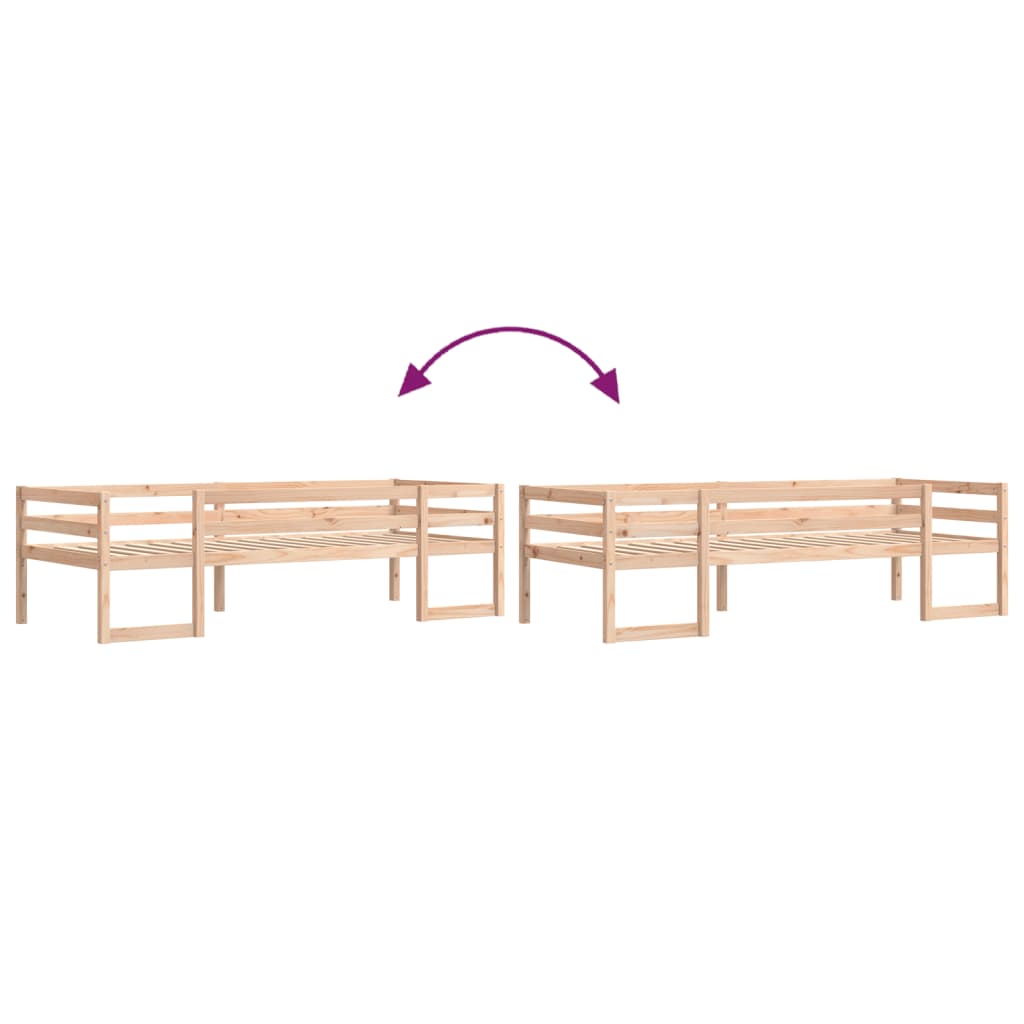 Cadre de lit pour enfants sans matelas 80x200 cm pin massif